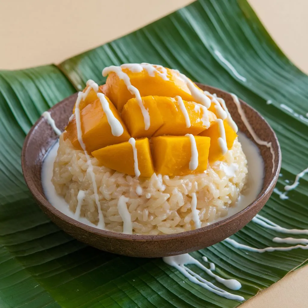 Thai Mango Sticky Rice #ThaiCurry #PadThai #TomYum #ThaiStreetFood #ThaiDesserts #ThaiNoodles