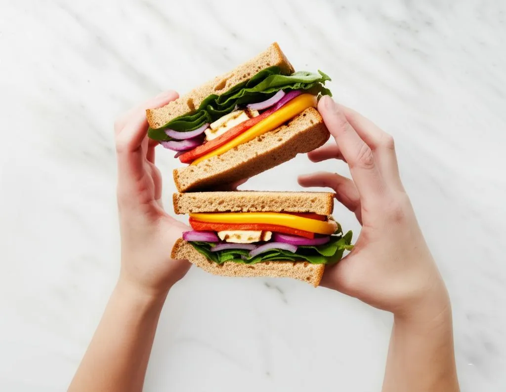 High-Protein Veggie Sandwich Recipe
#SandwichLovers
#VeganProteinRecipe
#WholesomeLunch
#MeatlessMeal