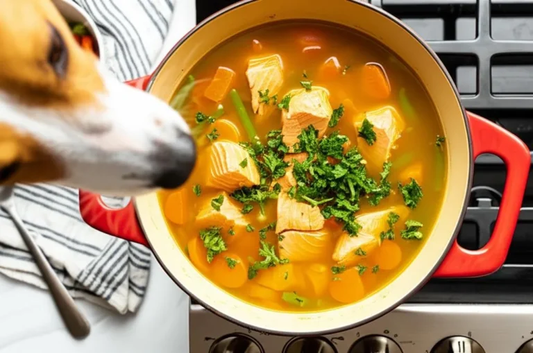 Nutritious Salmon & Sweet Potato Dog Stew – Easy, Wholesome, and Vet-Approved!
