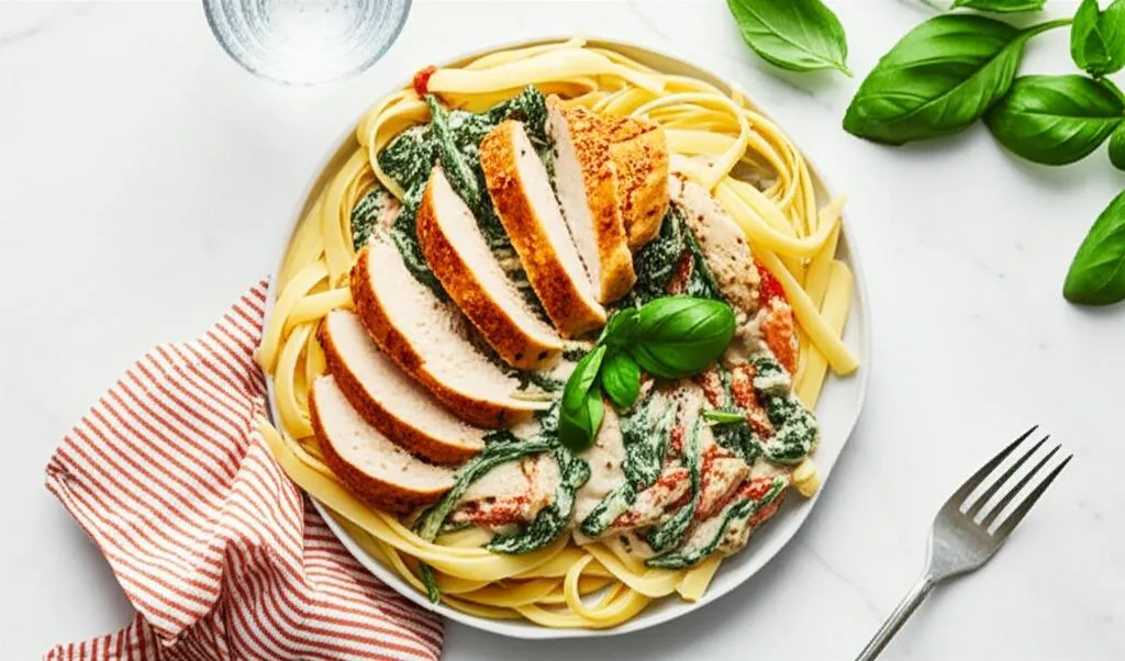 Creamy Tuscan Chicken Pasta Recipe