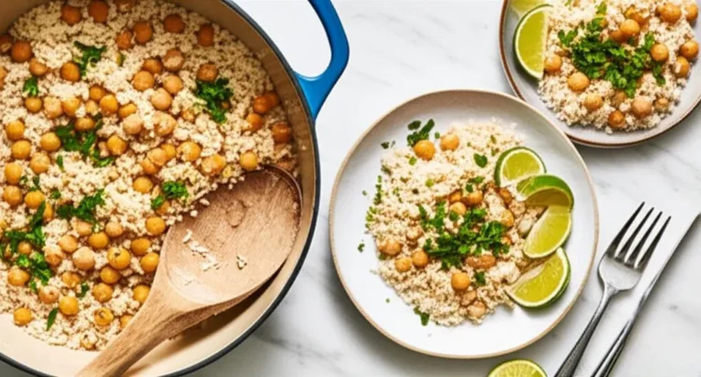How to Make One-Pot Coconut Rice and Chickpeas (Meal-Prep Friendly!)